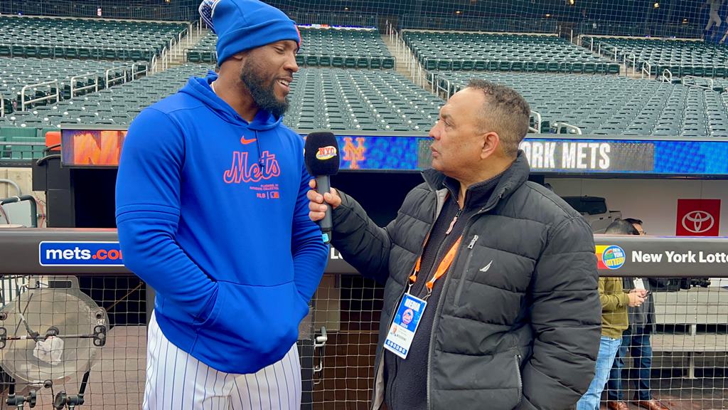 Starling Marte fue entrevistado por Agustín Zapata en Citi Field.