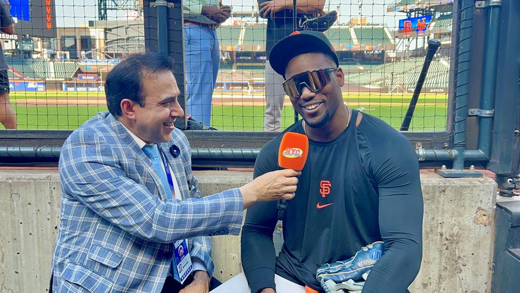 Neftalí Medina entrevistó a Jorge Soler en el Citi Field.