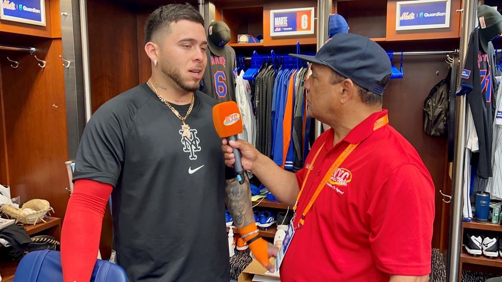 Agustín Zapata entrevistó a Francisco Álvarez en Citi Field.