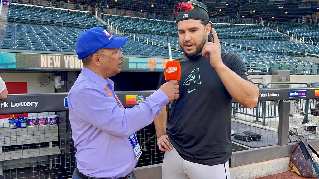 Agustín Zapata y Eugenio Suárez sostuvieron una interesante conversación en el Citi Field.