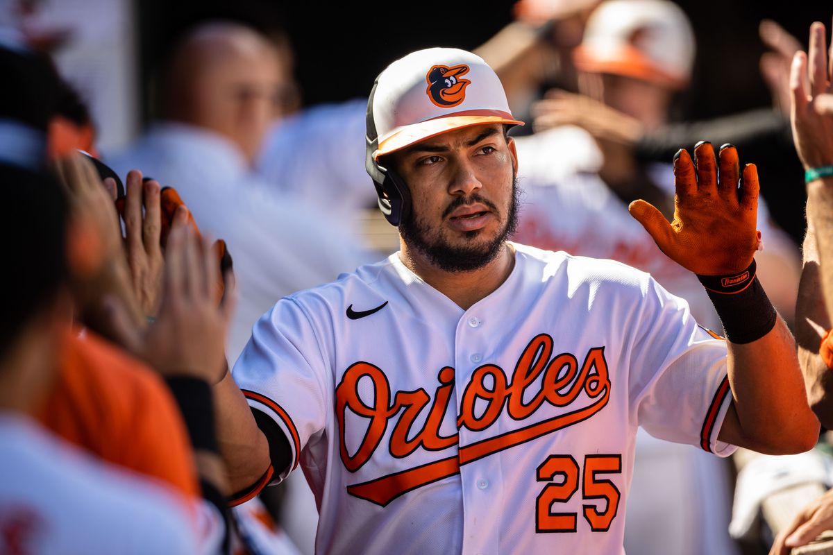 Anthony Santander, uno de los toleteros de los Orioles.