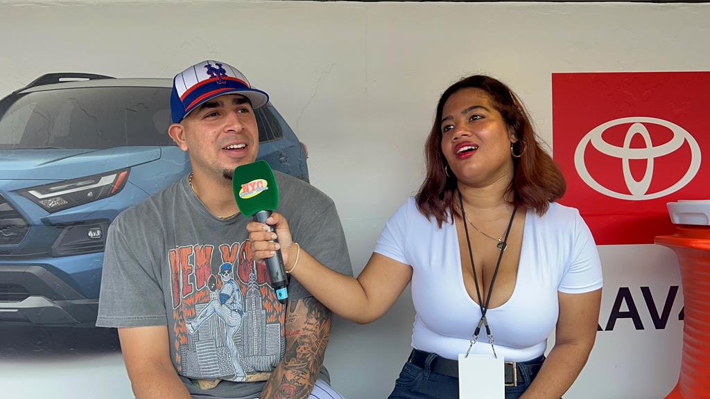 Arlenis Peña, entrevistó a José Buttó en el Citi Field.