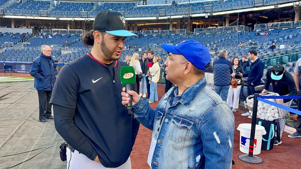 Agustín Zapata entrevistó a Eugenio Suárez en el Yankee Stadium.
