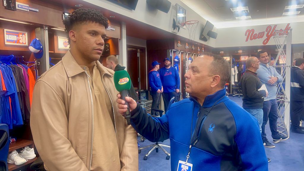 Agustín Zapata entrevistó a Juan Soto en Citi Field.