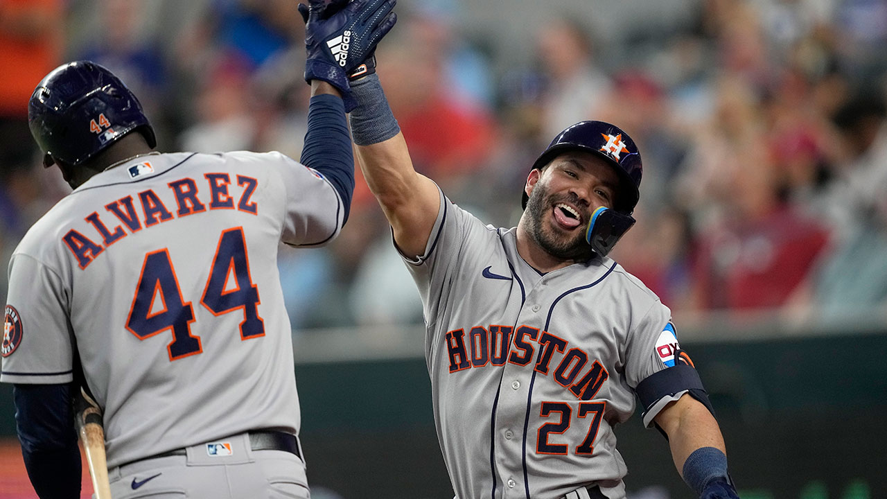 Yordan Álvarez y jose altuve