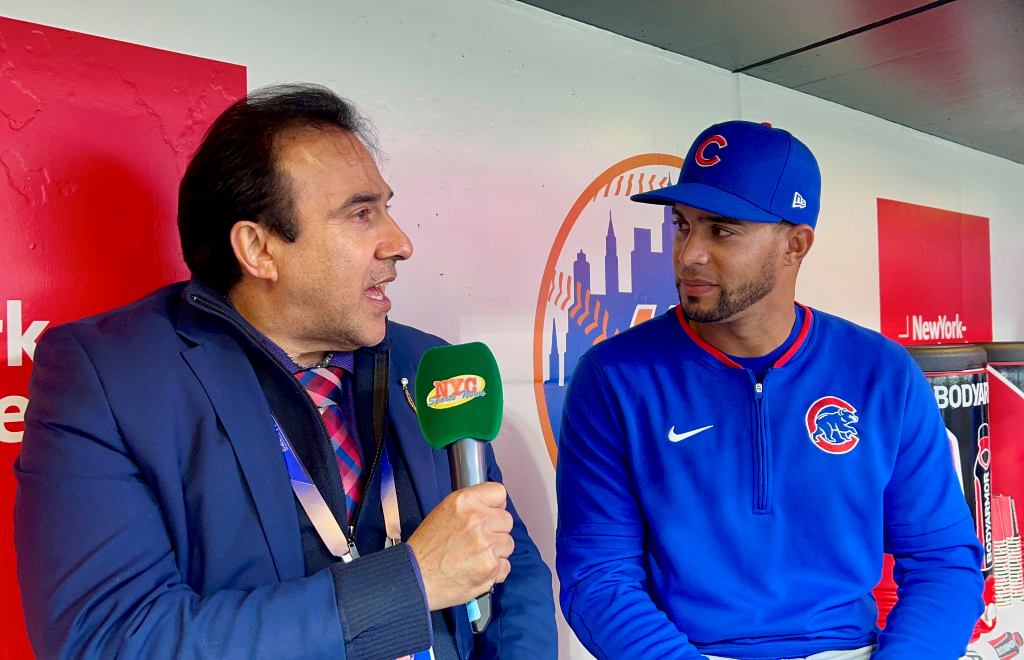 Neftalí Medina entrevistó a José Javier en Citi Field.