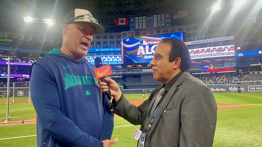Manny Acta fue entrevistado por Neftalí Medina en Rogers Centre en Toronto.