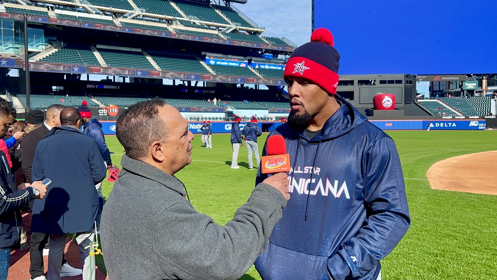 Agustín Zapata, entrevista a Carlos Gómez en Citi Field.