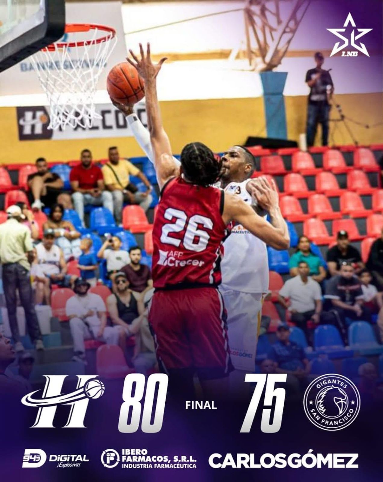 heroes de mocas vs Gigantes basket